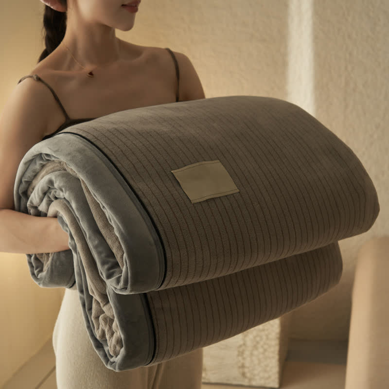 Reversible Solid Color Velvet Throw Blanket - image 34