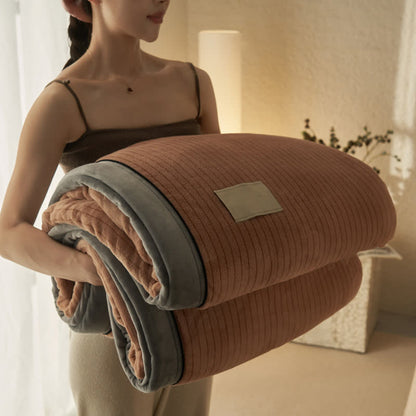 Reversible Solid Color Velvet Throw Blanket - image 14