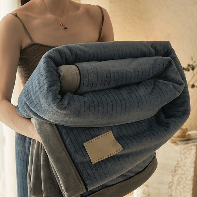 Reversible Solid Color Velvet Throw Blanket - image 18