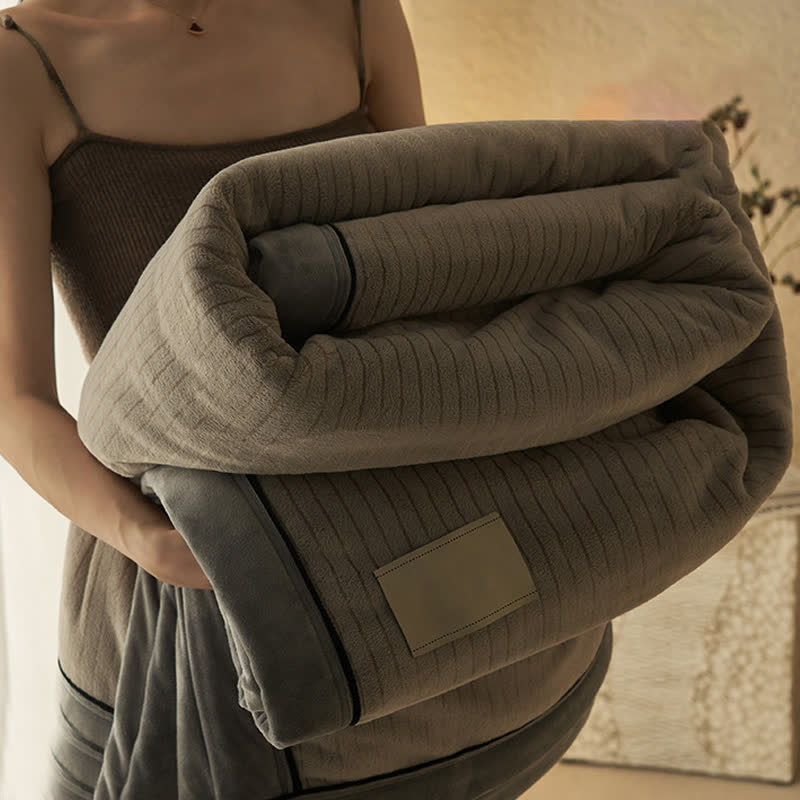 Reversible Solid Color Velvet Throw Blanket - image 35