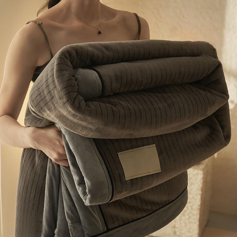 Reversible Solid Color Velvet Throw Blanket - image 7