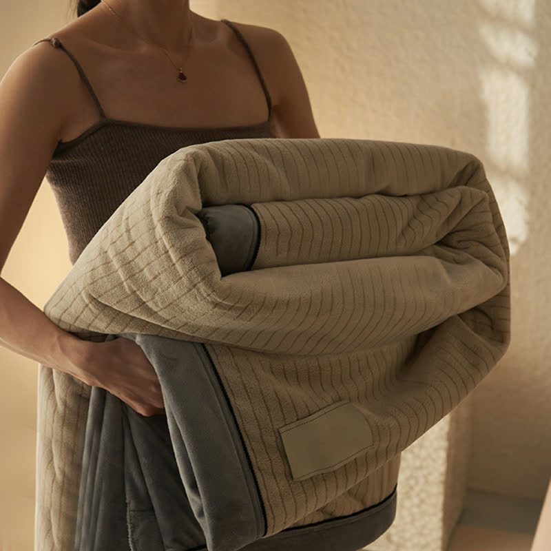 Reversible Solid Color Velvet Throw Blanket - image 28