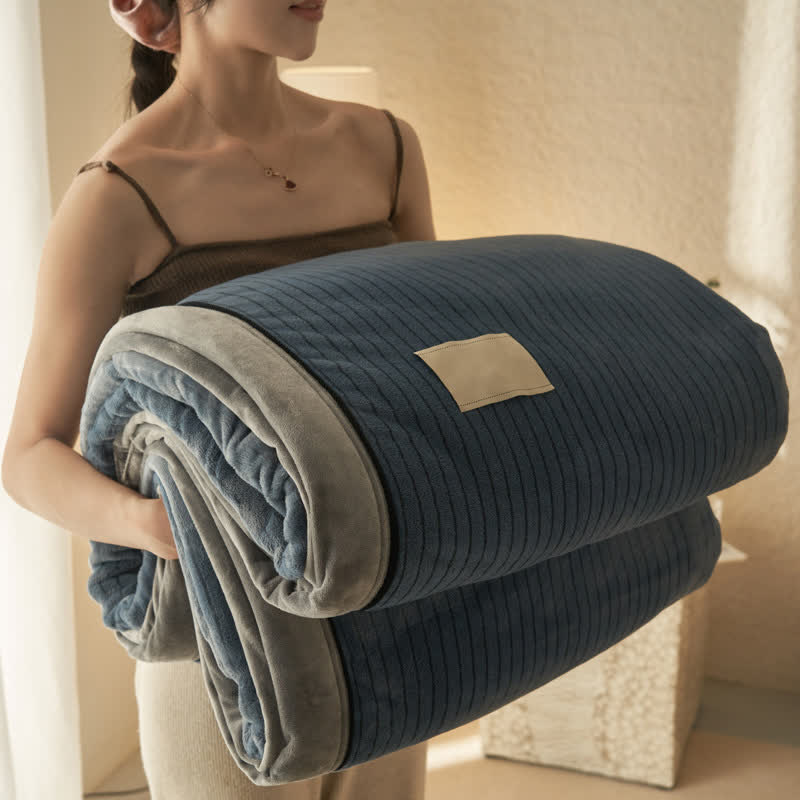 Reversible Solid Color Velvet Throw Blanket - image 17