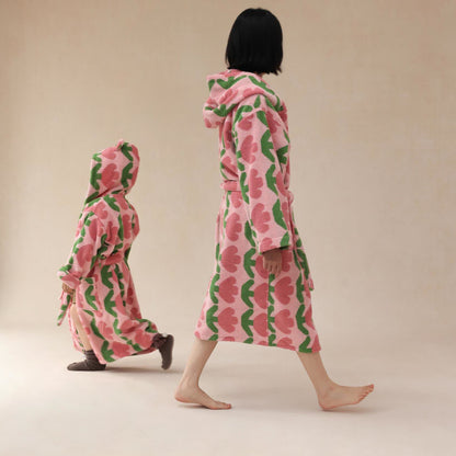 Pure Cotton Rural Tulip Hooded Bathrobe - image 2