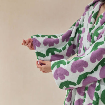 Pure Cotton Rural Tulip Hooded Bathrobe - image 11