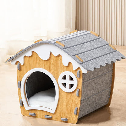 Simple Enclosed Assembled Pet Bed - 18.9" x 15.7" x 15.7" - image 0