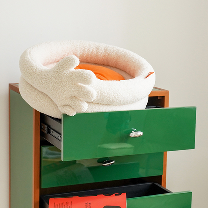 Finger Gesture Winter Warm Cat Bed - image 8