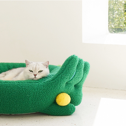 Finger Gesture Winter Warm Cat Bed - image 13