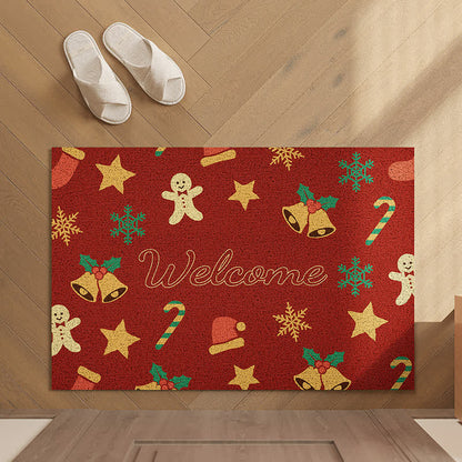 Christmas "Welcome" Anti-slip Cuttable Door Mat - image 1