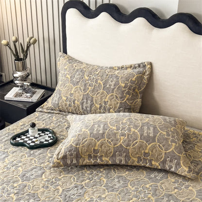 Retro Double Layer Cotton Gauze Quilted Coverlet - 2PCS Pillowcases - 19" x 29" - image 6