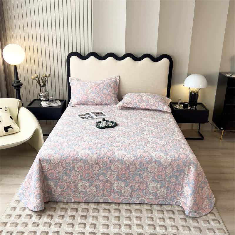 Cartoon Pig Cotton Gauze Quilted Coverlet - 2PCS Pillowcases - 19" x 29" - image 0