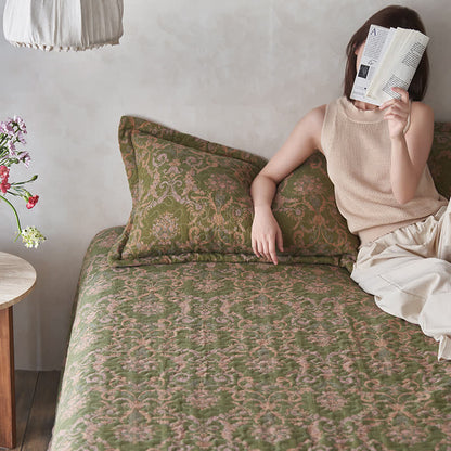 Quilted Double Layer Cotton Gauze Coverlet - image 5