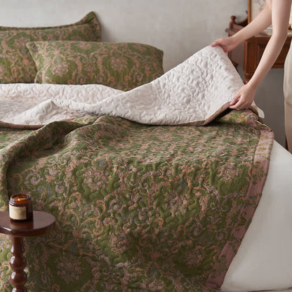 Quilted Double Layer Cotton Gauze Coverlet - image 8