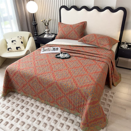 Yarn-dyed Jacquard Quilted Cotton Coverlet - image 5