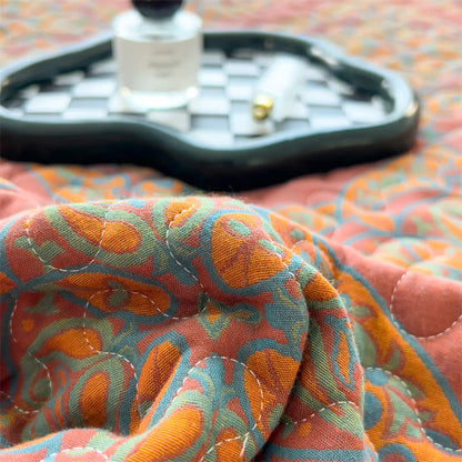 Yarn-dyed Jacquard Quilted Cotton Coverlet - image 9