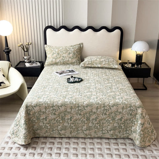 Jacquard Floral Quilted Cotton Gauze Coverlet - 2PCS Pillowcases - 19" x 29" - image 0