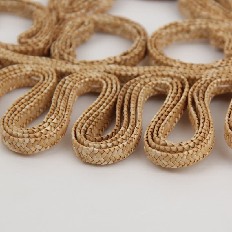 Simple Style Round Shape Straw Placemat - image 3