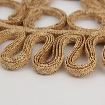 Simple Style Round Shape Straw Placemat - image 3