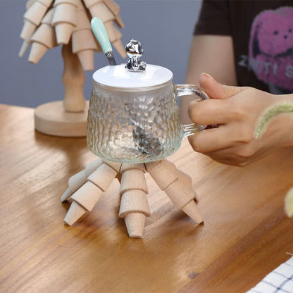 Christmas Tree Wooden Heat Insulation Placemat - image 1