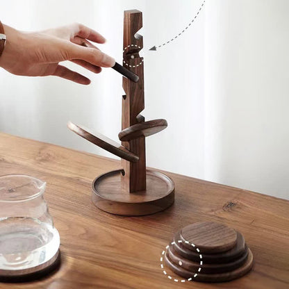 Tree Shape Wooden Home Decor Coaster - image 3