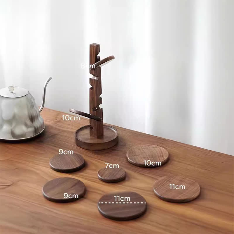 Tree Shape Wooden Home Decor Coaster - image 2