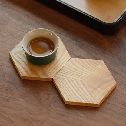 Hexagon Shape Wooden Placemat Coaster - image 5
