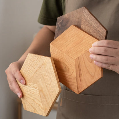 Hexagon Shape Wooden Placemat Coaster - image 3