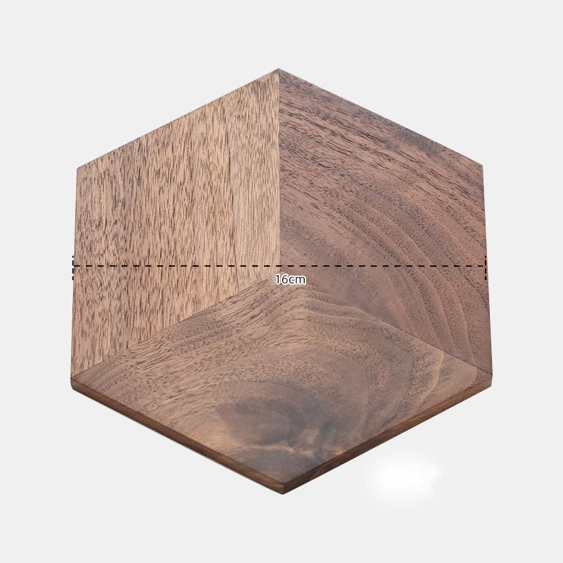 Hexagon Shape Wooden Placemat Coaster - Walnut - 6.3"×0.3" - image 15