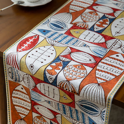 Fish Chenille Tassel Decorative Table Runner - image 5