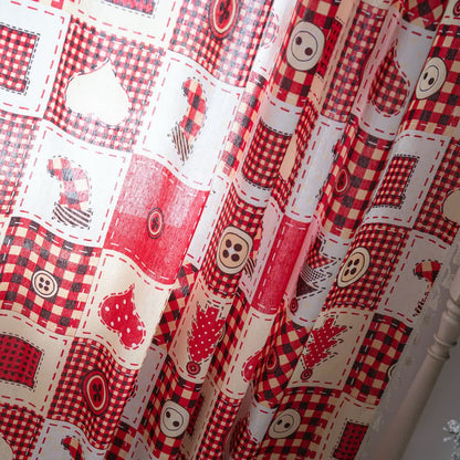 Christmas Festive Cotton Semi-shading Curtain - image 6