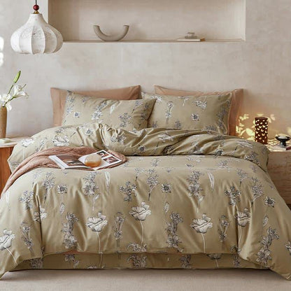 Brushed Cotton Soft Floral Bedding Set (4PCS) - image 1