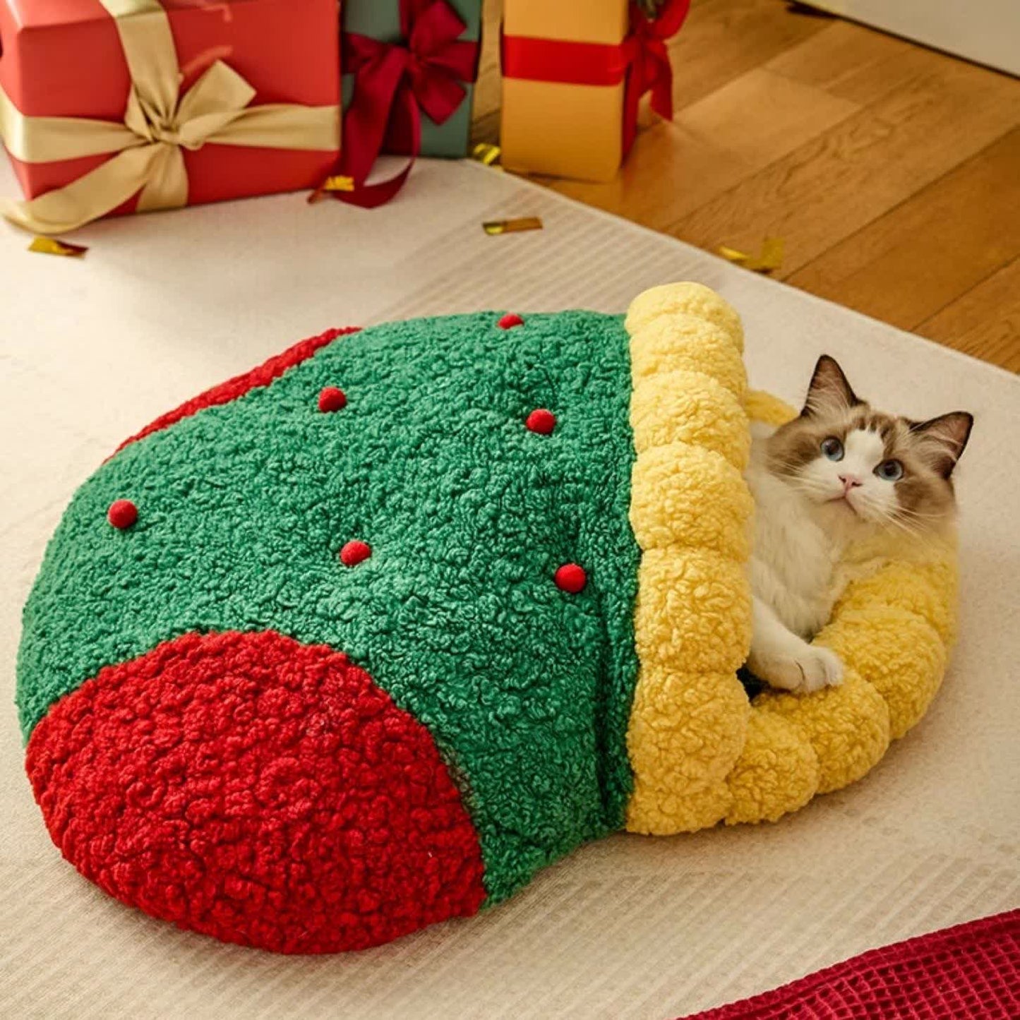 Christmas Stockings Warm Pet Sleeping Bag - image 2