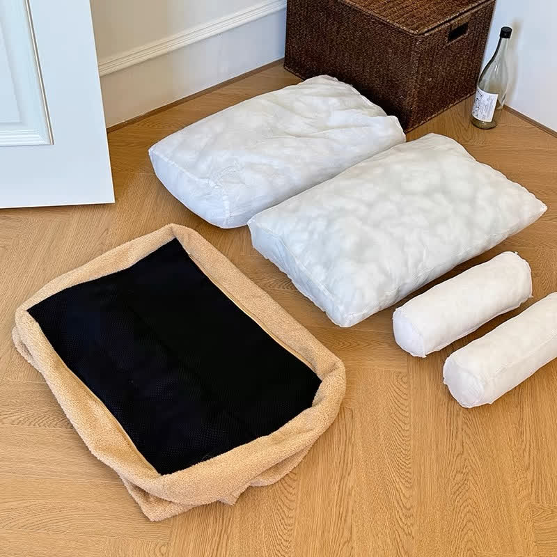 Cute Removable Washable Plush Pet Sofa Bed - image 3