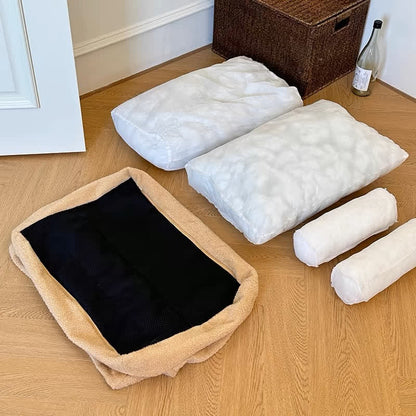 Cute Removable Washable Plush Pet Sofa Bed - image 3