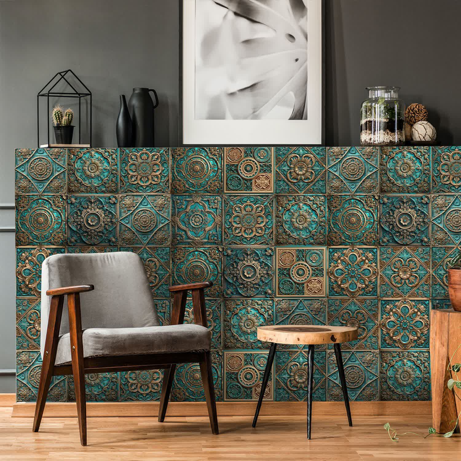 Vintage Mandala Waterproof Tile Stickers (10PCS) - 20PCS - 7.87" x 7.87" - image 0