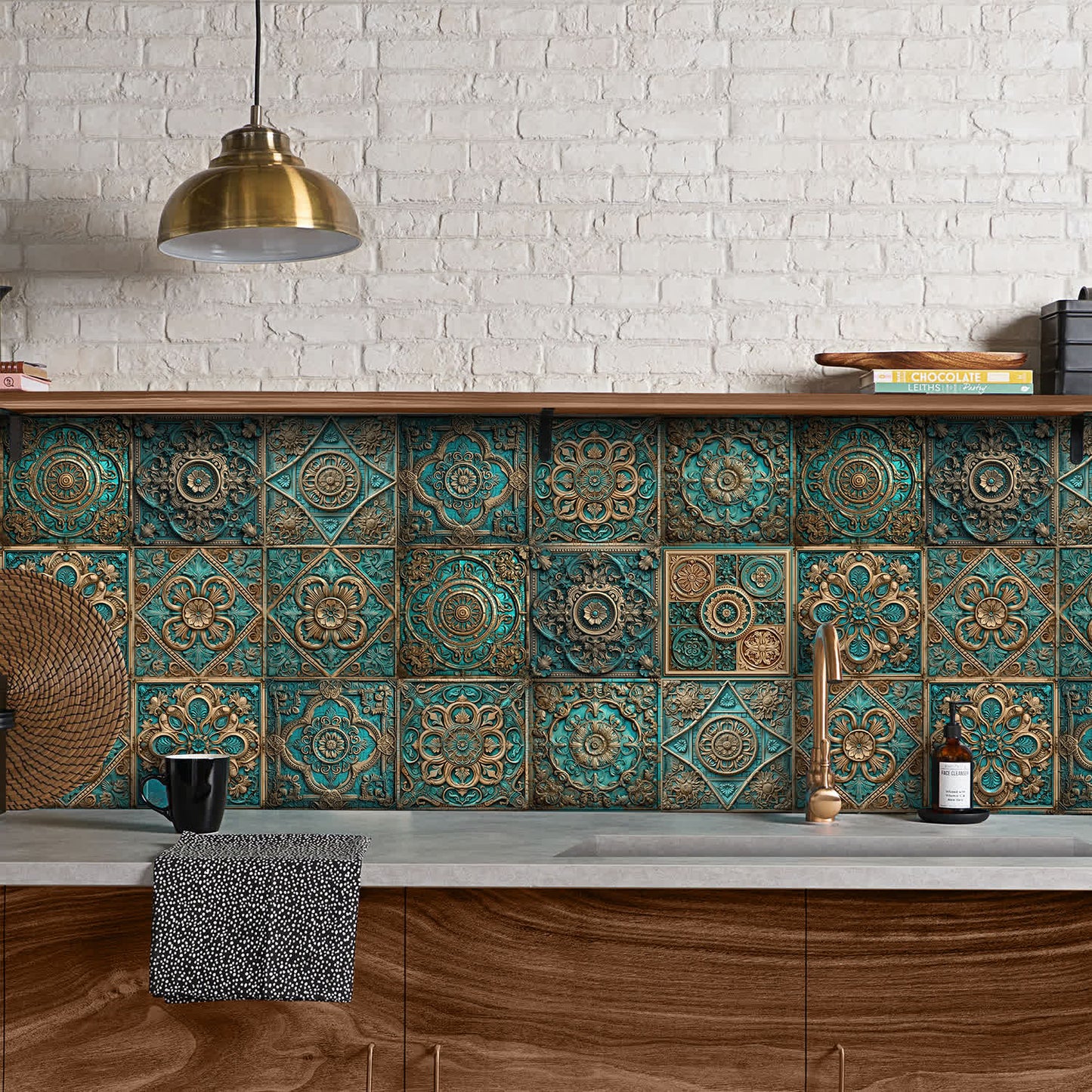 Vintage Mandala Waterproof Tile Stickers (10PCS) - image 1