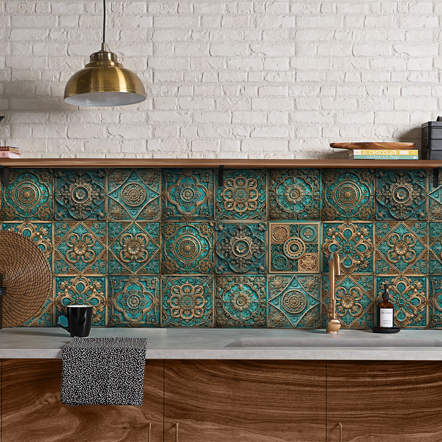 Vintage Mandala Waterproof Tile Stickers (10PCS) - image 1