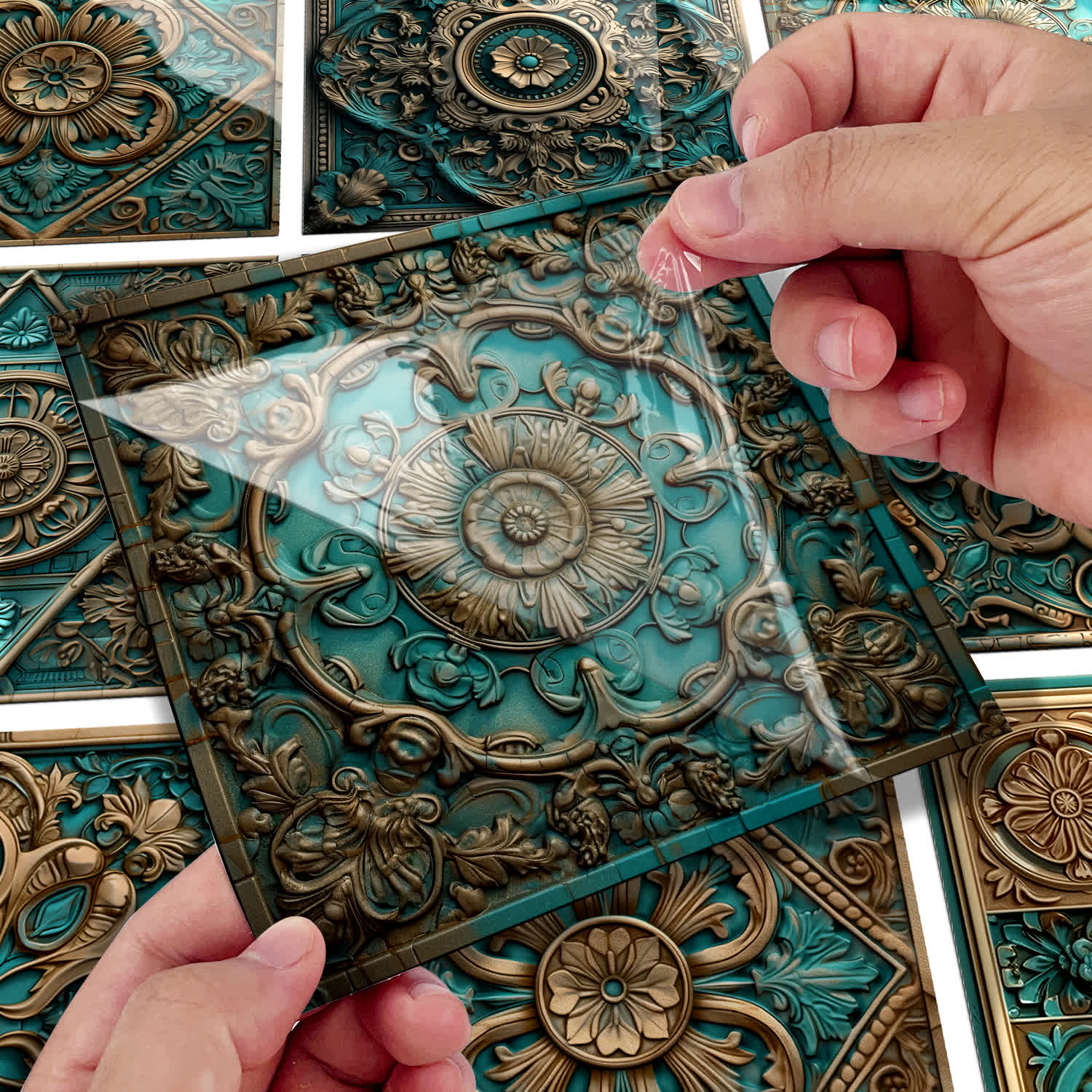 Vintage Mandala Waterproof Tile Stickers (10PCS) - image 4