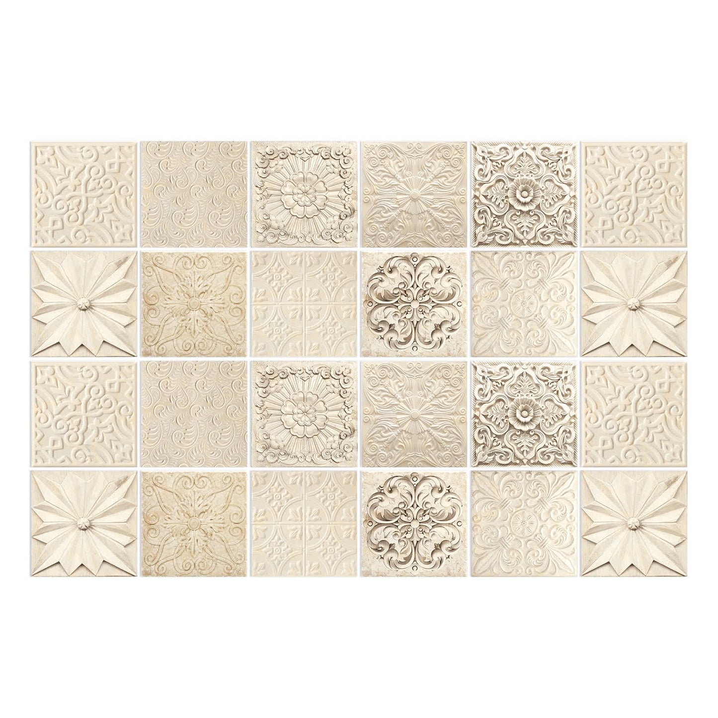 Waterproof Oil Proof Removable Wall Sticker (24PCS) - image 4