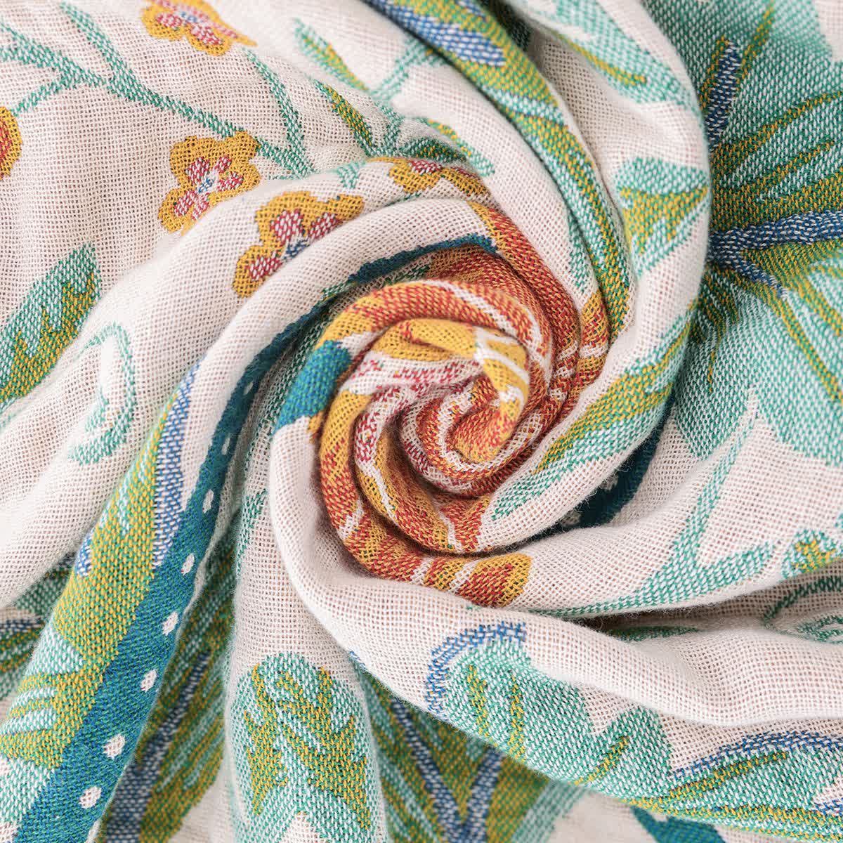 Refresh Flower Leaf  Cotton Gauze Quilt - image 3