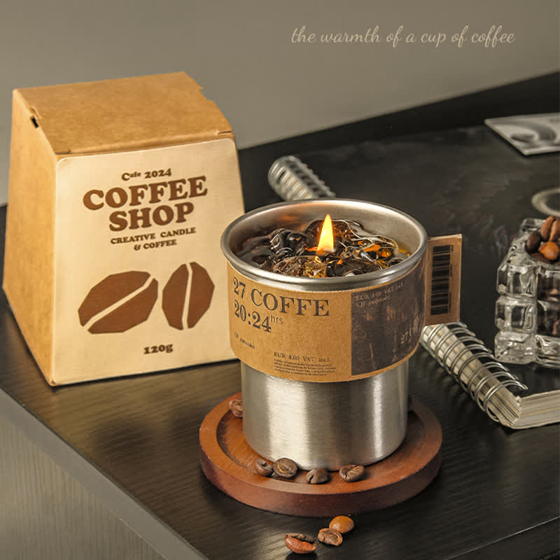 Coffee Scented Candle Gift Home Decor - image 4