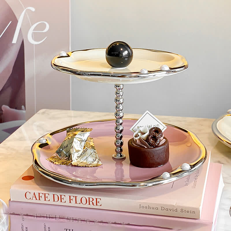 Multi-layer Ceramics Table Cupcake Stand - image 13