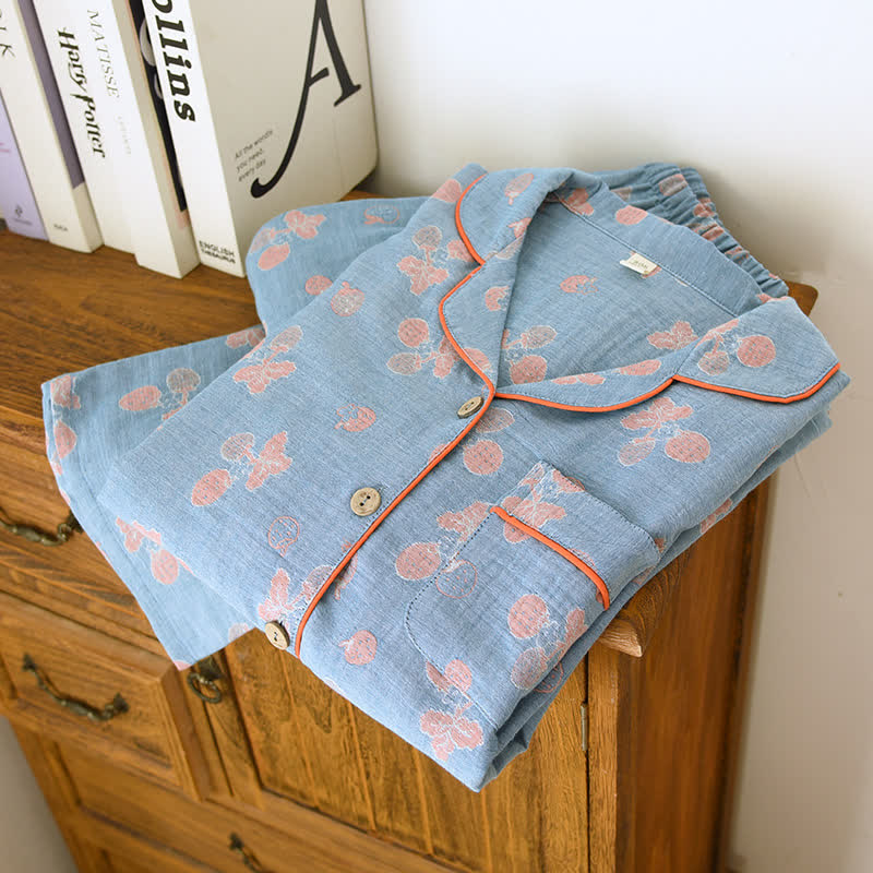 Refresh Strawberry Cotton Gauze Pajama Set - image 1