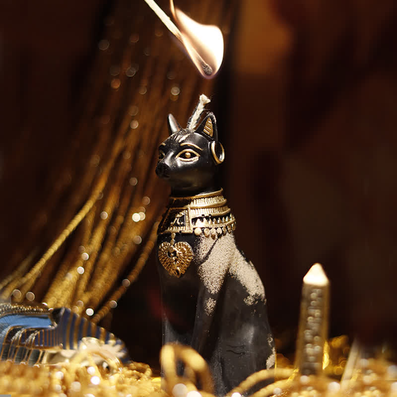 Egyptian Cat Home Decor Scented Candle - image 3