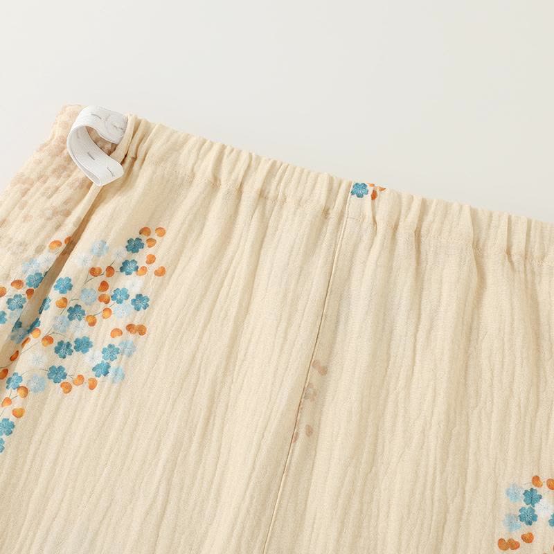 Cotton Kimono Long Sleeve Floral Pajama Set - image 4