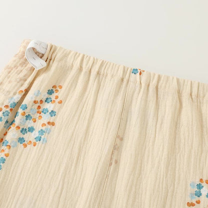 Cotton Kimono Long Sleeve Floral Pajama Set - image 4