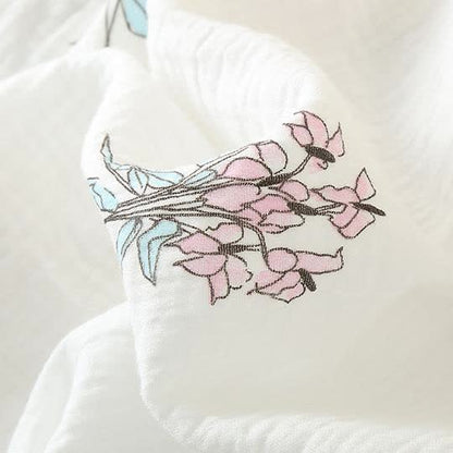 Floral Lily Kimono Cotton Gauze Pajama Set - image 4