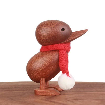 Wooden Duck with Scarf Craft Ornament  - A: 3.54"H - image 4