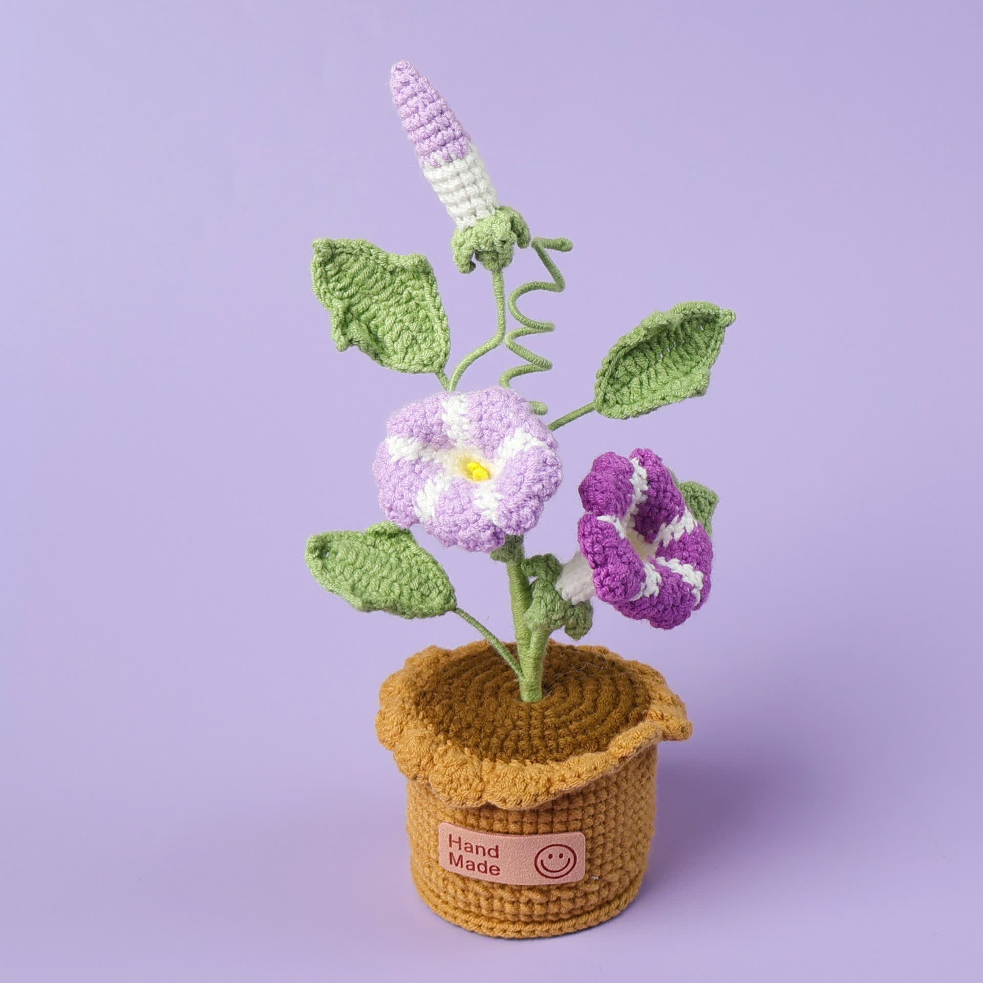 Morning Glory Potted Woven Ornament - Purple - 8.66'' H X 5.51'' W X 5.51''L - image 2