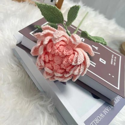 Hand-woven Dahlia Bouquet Ornament - Light Cherry Blossom - 16.14'' H - image 6